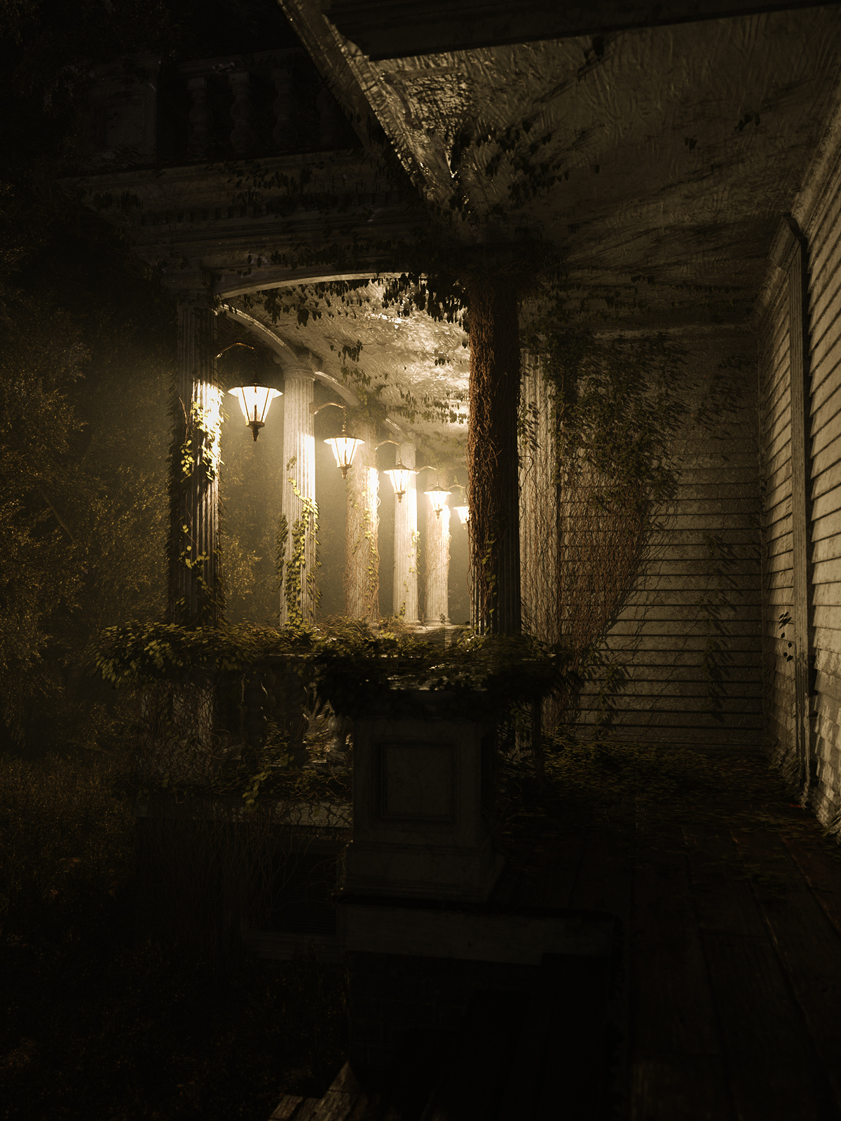 Mansion Render in Portrait Orientation